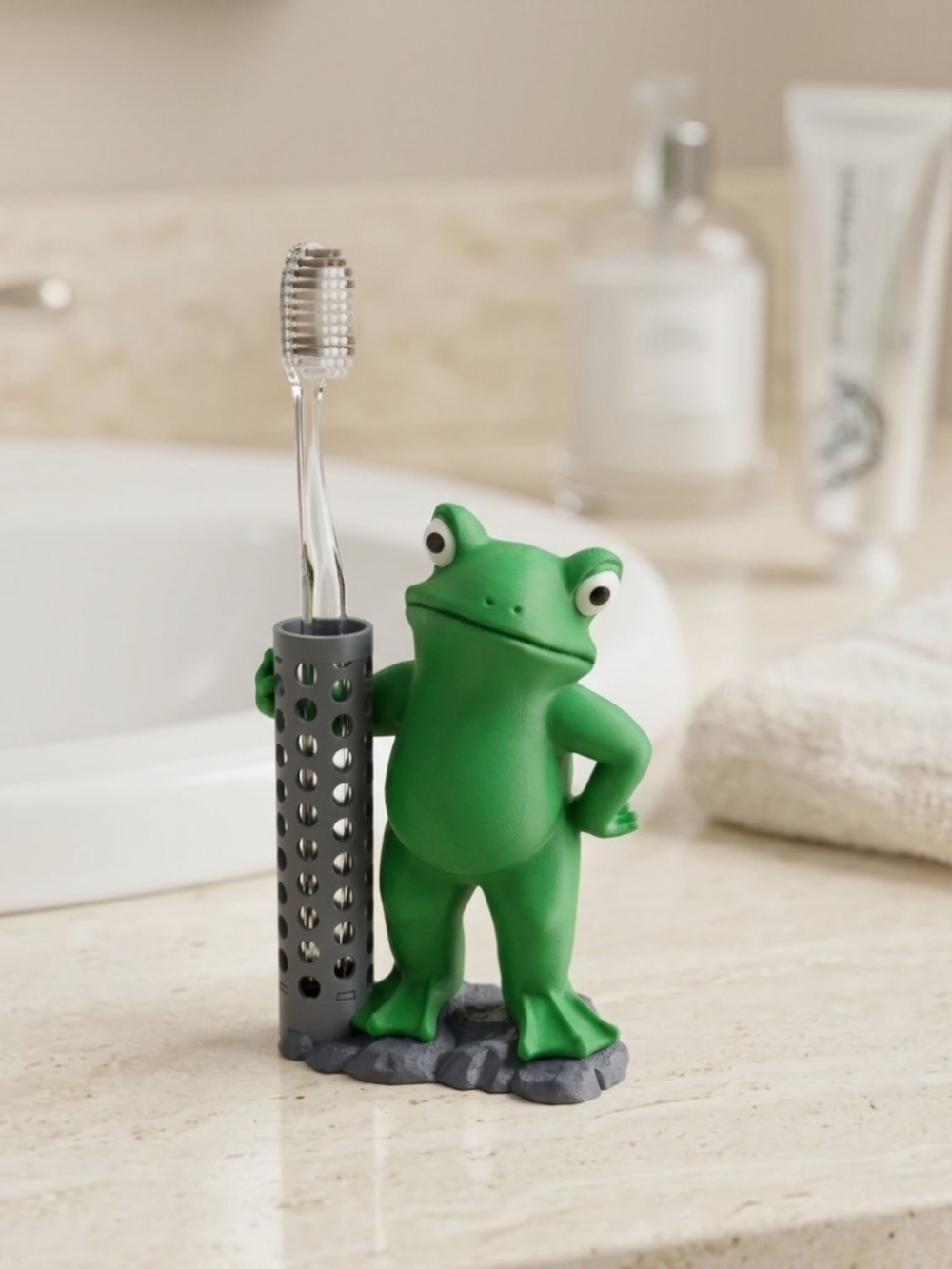 Frog Toothbrush Holder